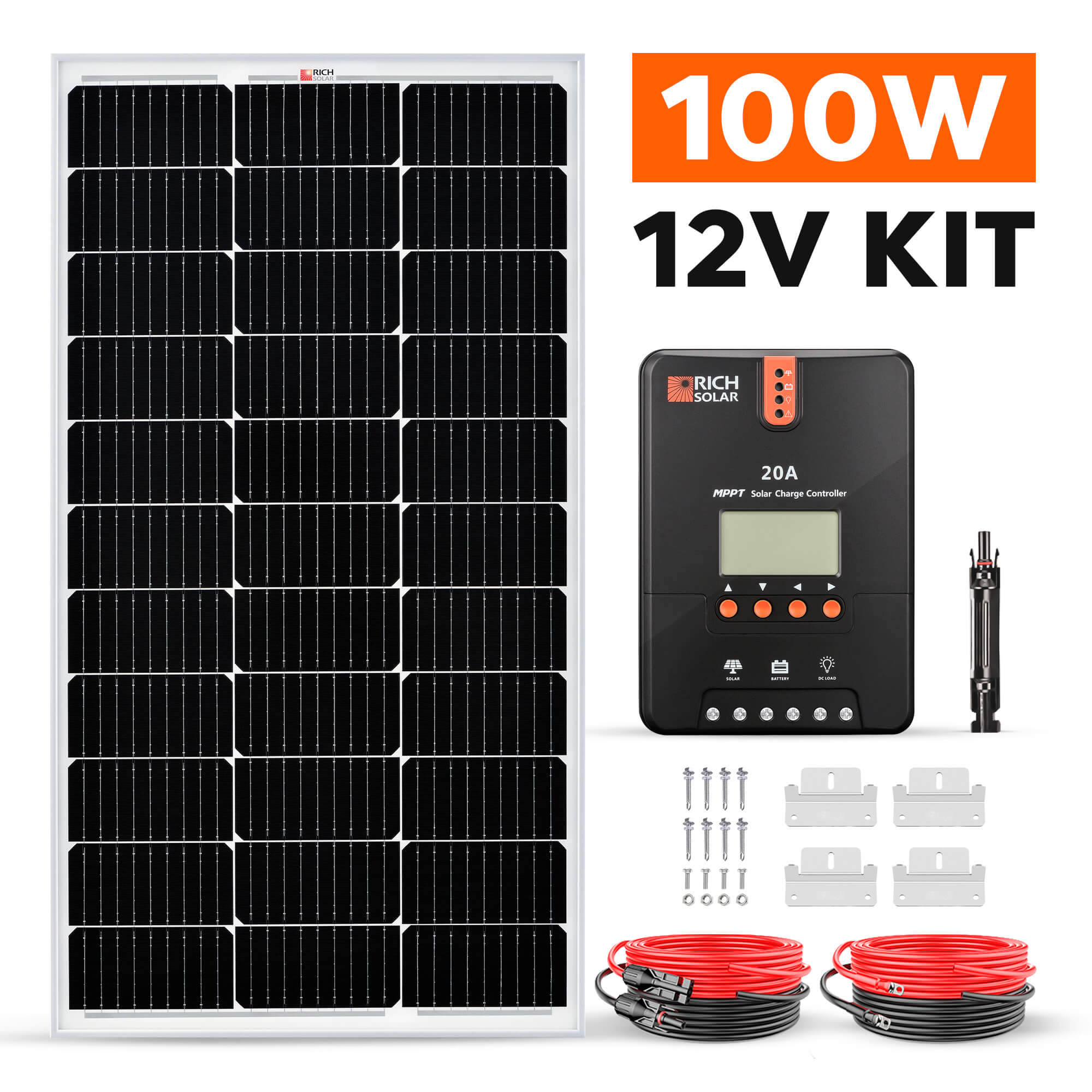 RICH SOLAR 100 Watt Solar Kit