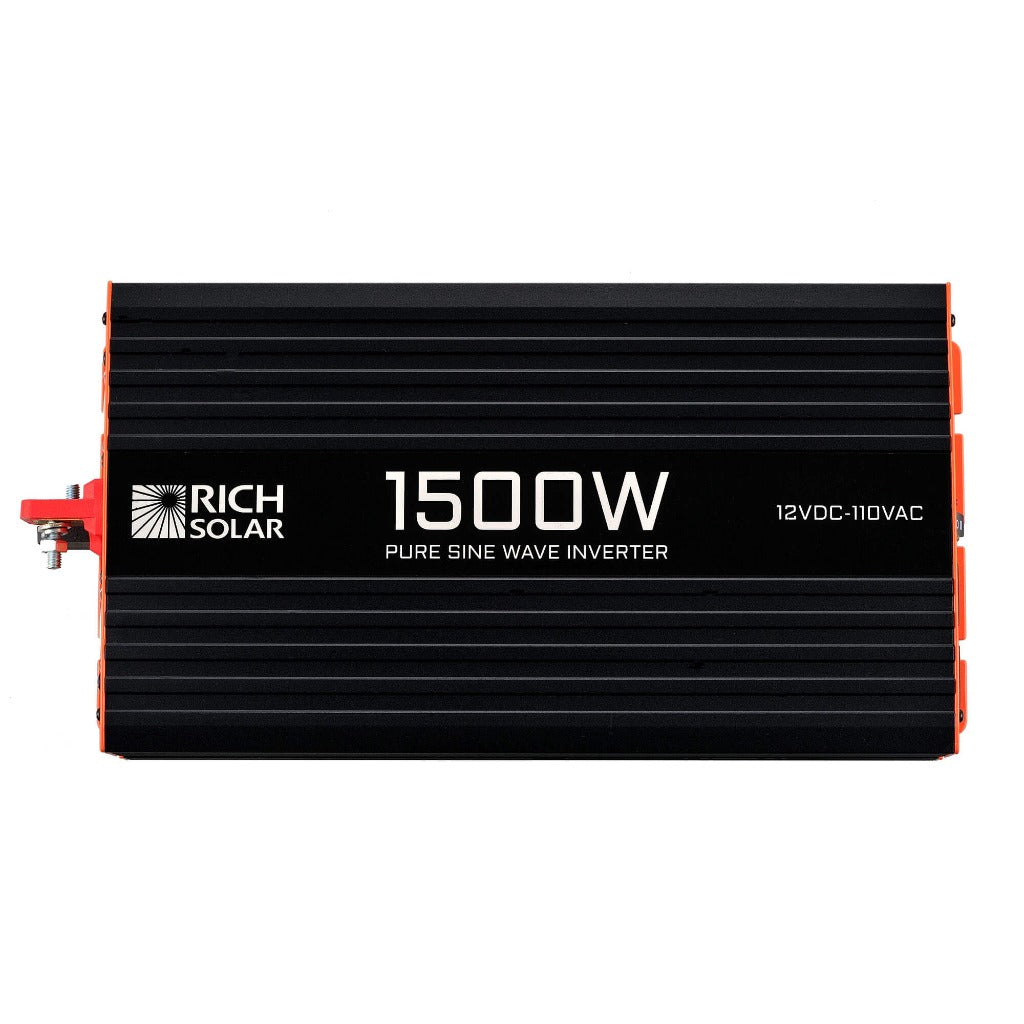 RICH SOLAR NOVA PURE 1.5K | 1500 (1.5kW) Watt 12 Volt Industrial Pure Sine Wave Inverter