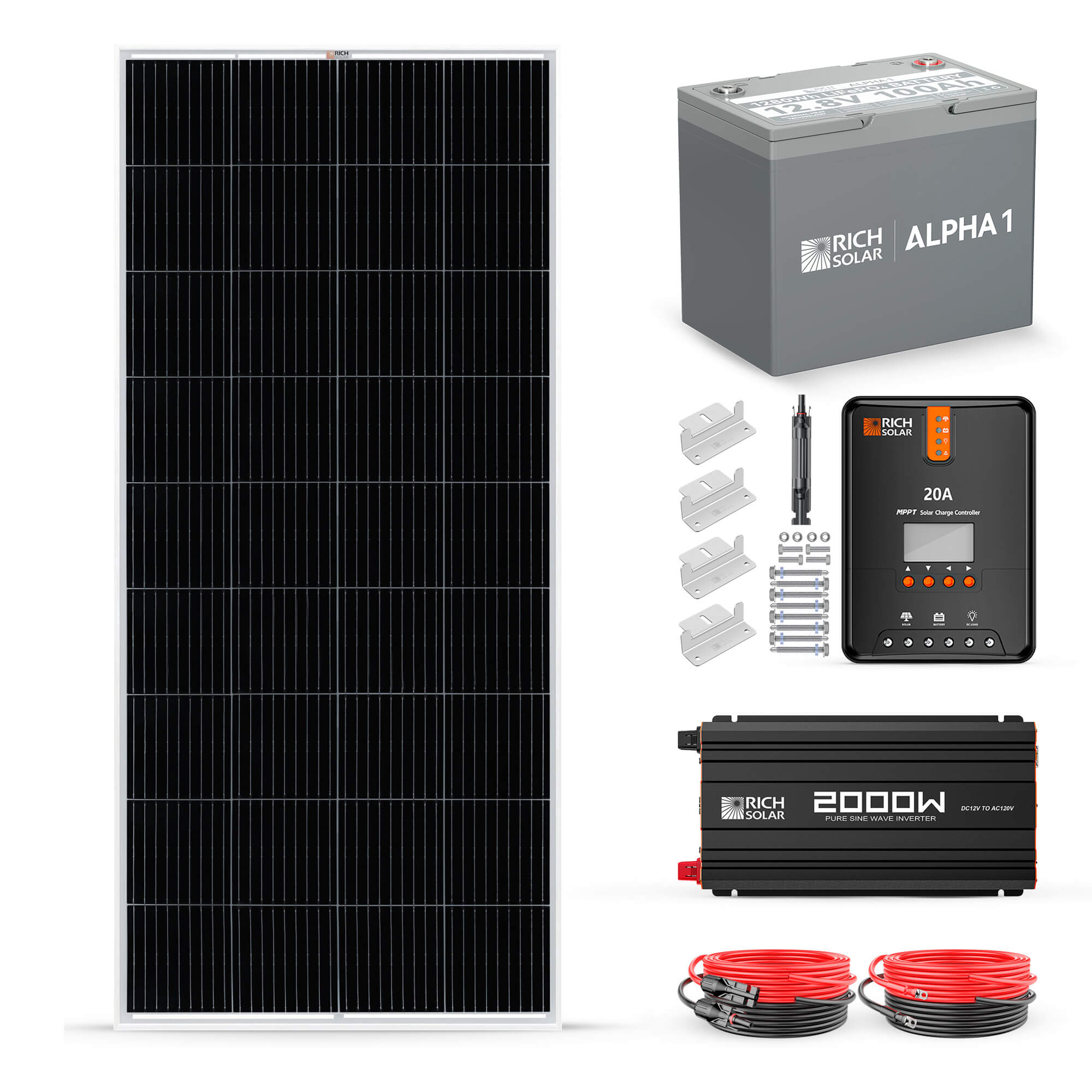 RICH SOLAR 200 Watt Complete Solar Kit