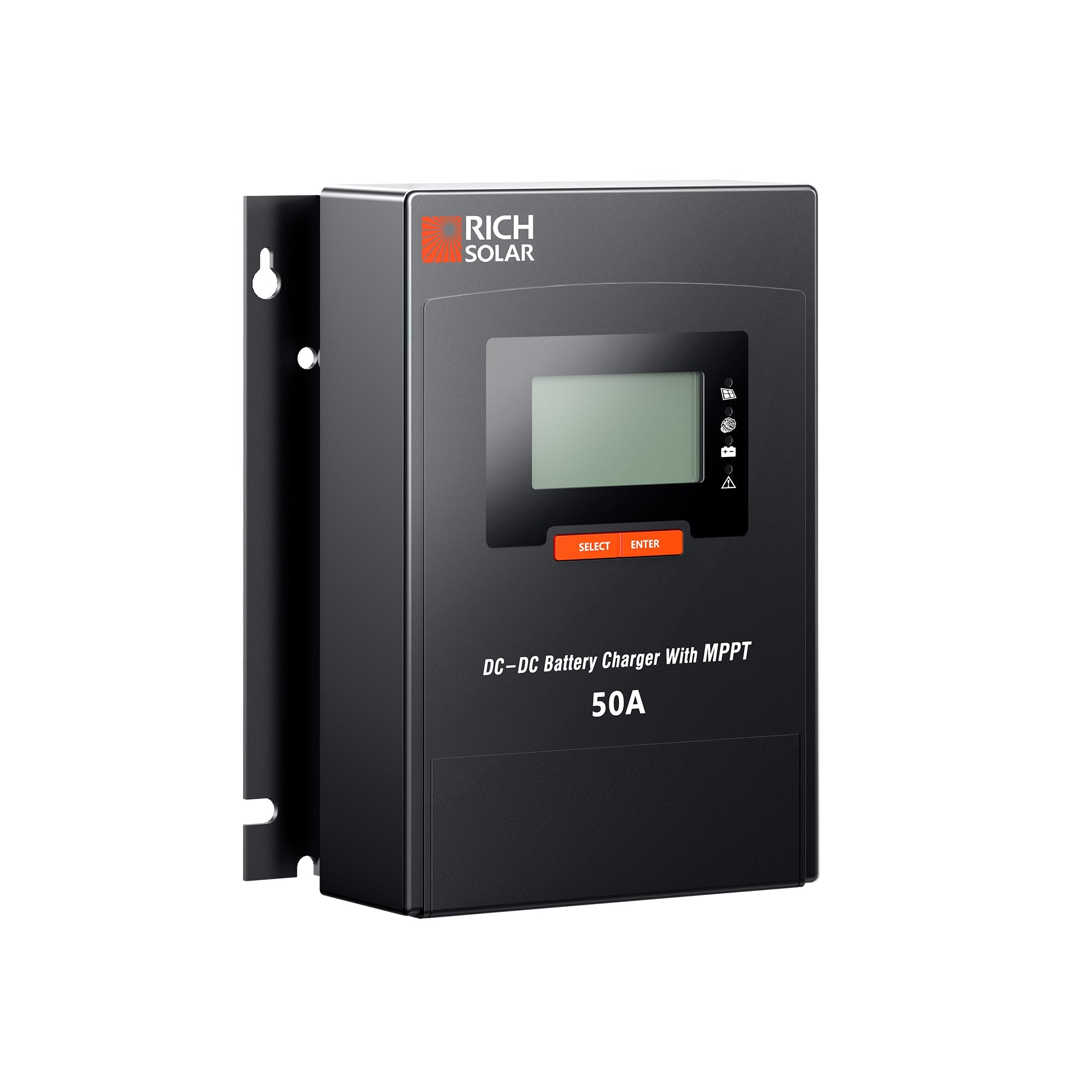 RICH SOLAR BRAVO 50 DC | 50 Amp DC-DC Solar Charge Controller with MPPT | Premium 50A 12V/24V DC-DC | #1 Ranked DC to DC Solar Controller