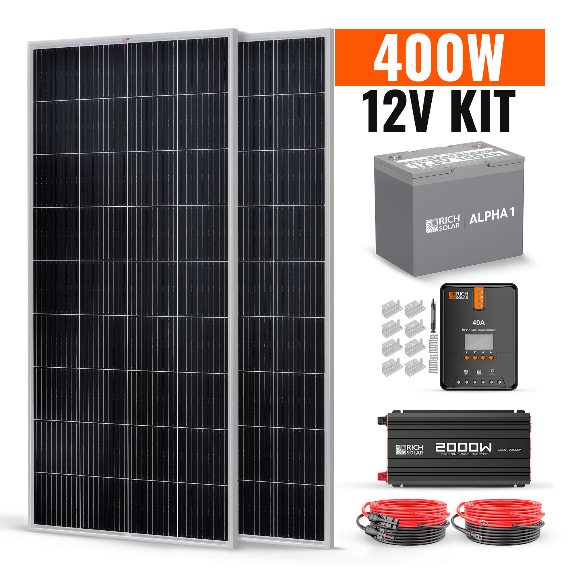 RICH SOLAR 400 Watt Complete Solar Kit