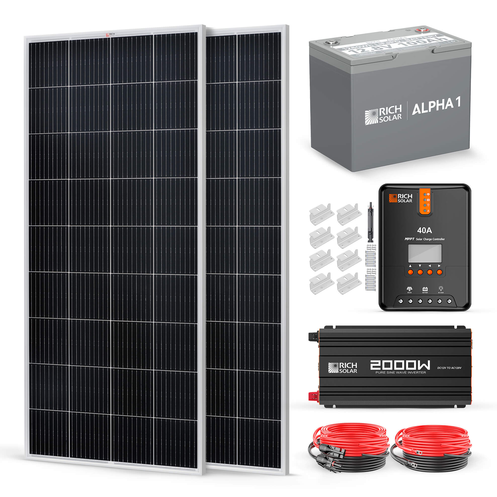 RICH SOLAR 400 Watt Complete Solar Kit