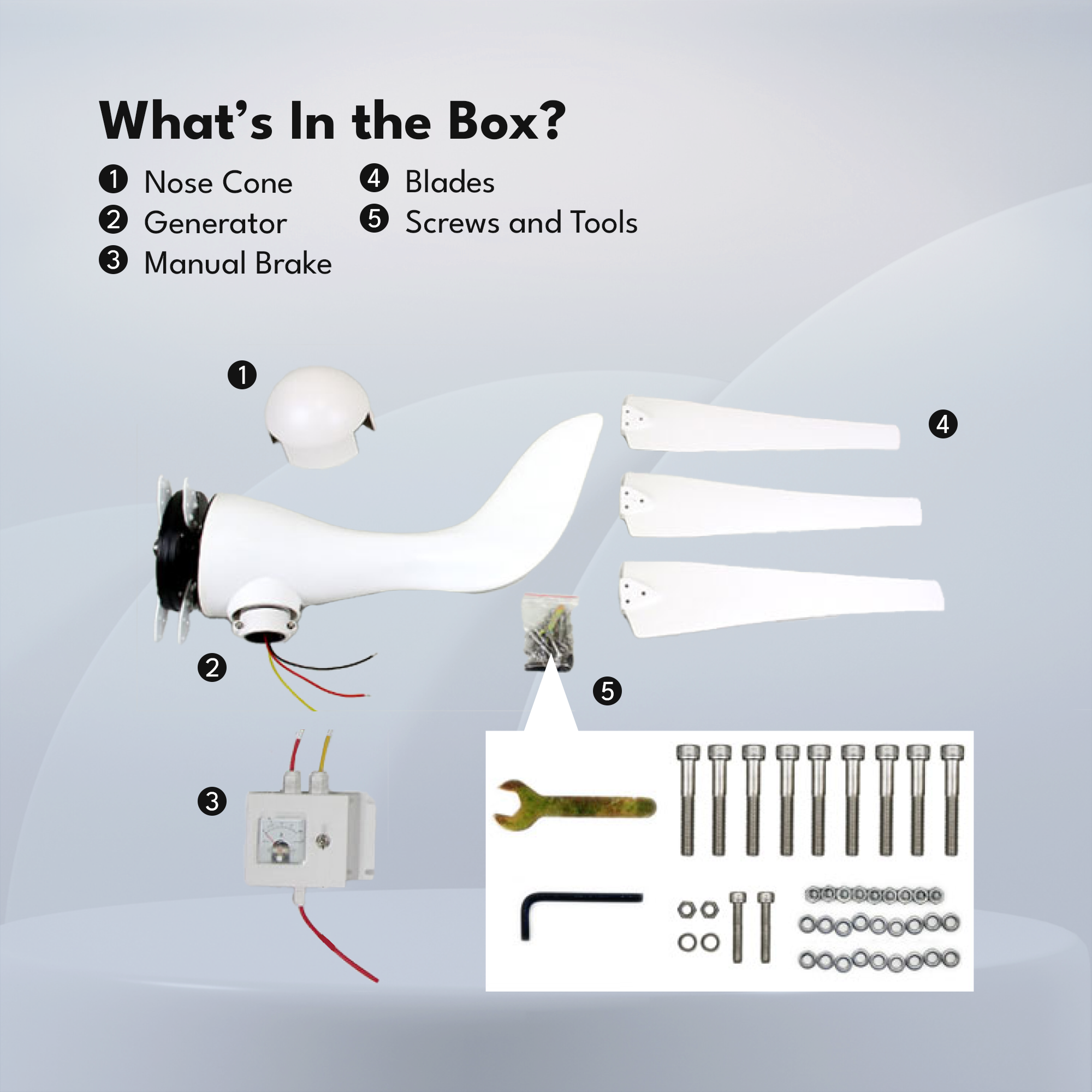 Automaxx Windmill 400W Wind Turbine Generator Kit