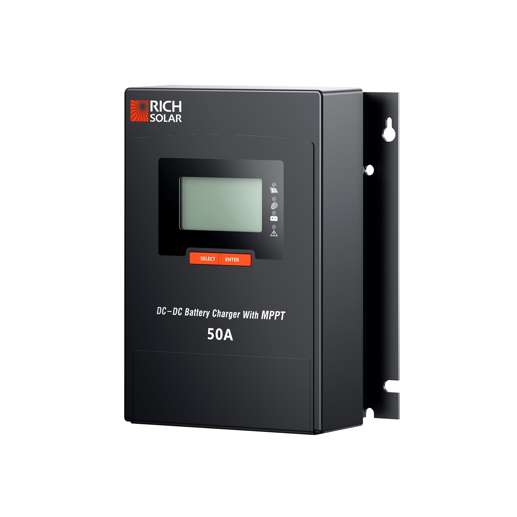 RICH SOLAR BRAVO 50 DC | 50 Amp DC-DC Solar Charge Controller with MPPT | Premium 50A 12V/24V DC-DC | #1 Ranked DC to DC Solar Controller