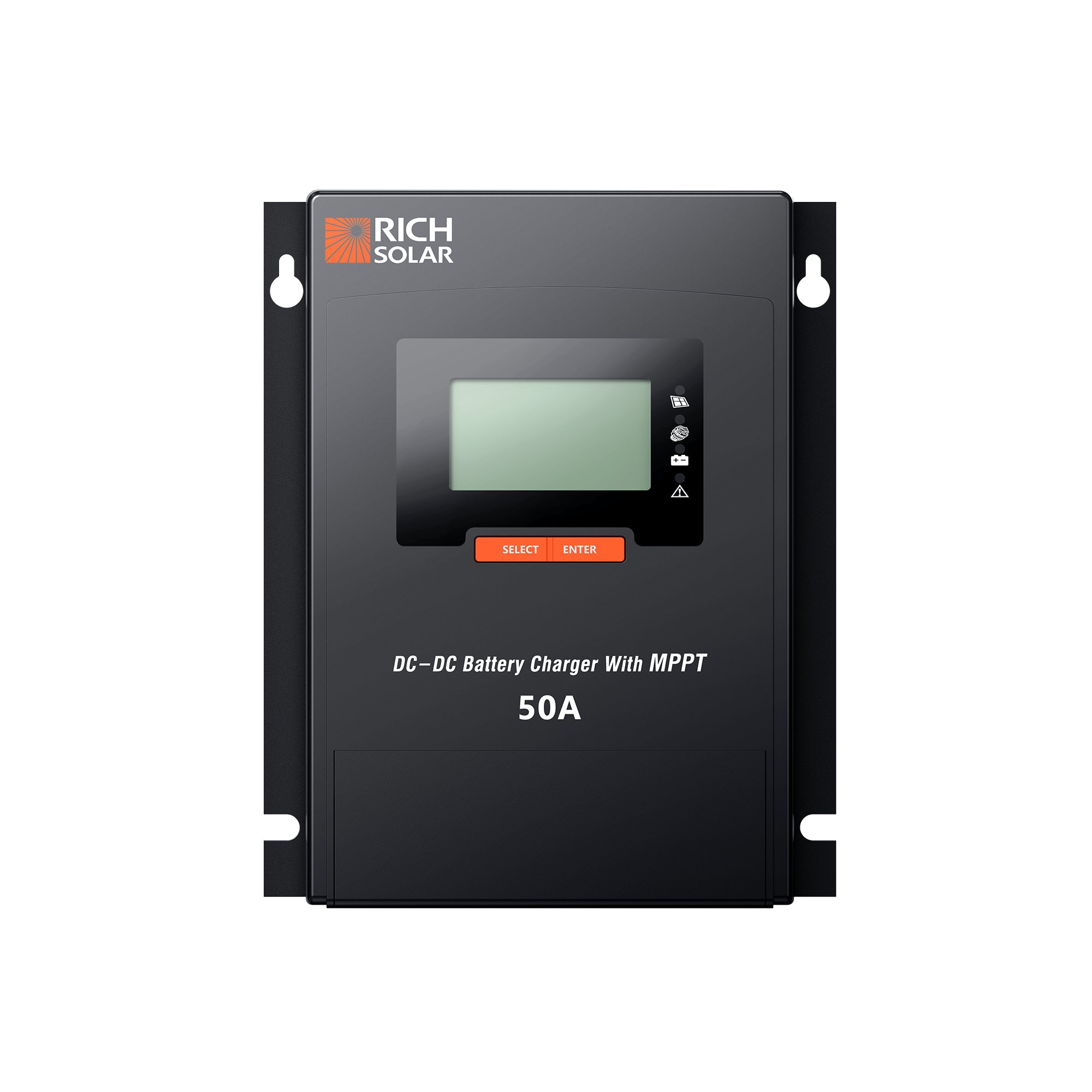 RICH SOLAR BRAVO 50 DC | 50 Amp DC-DC Solar Charge Controller with MPPT | Premium 50A 12V/24V DC-DC | #1 Ranked DC to DC Solar Controller