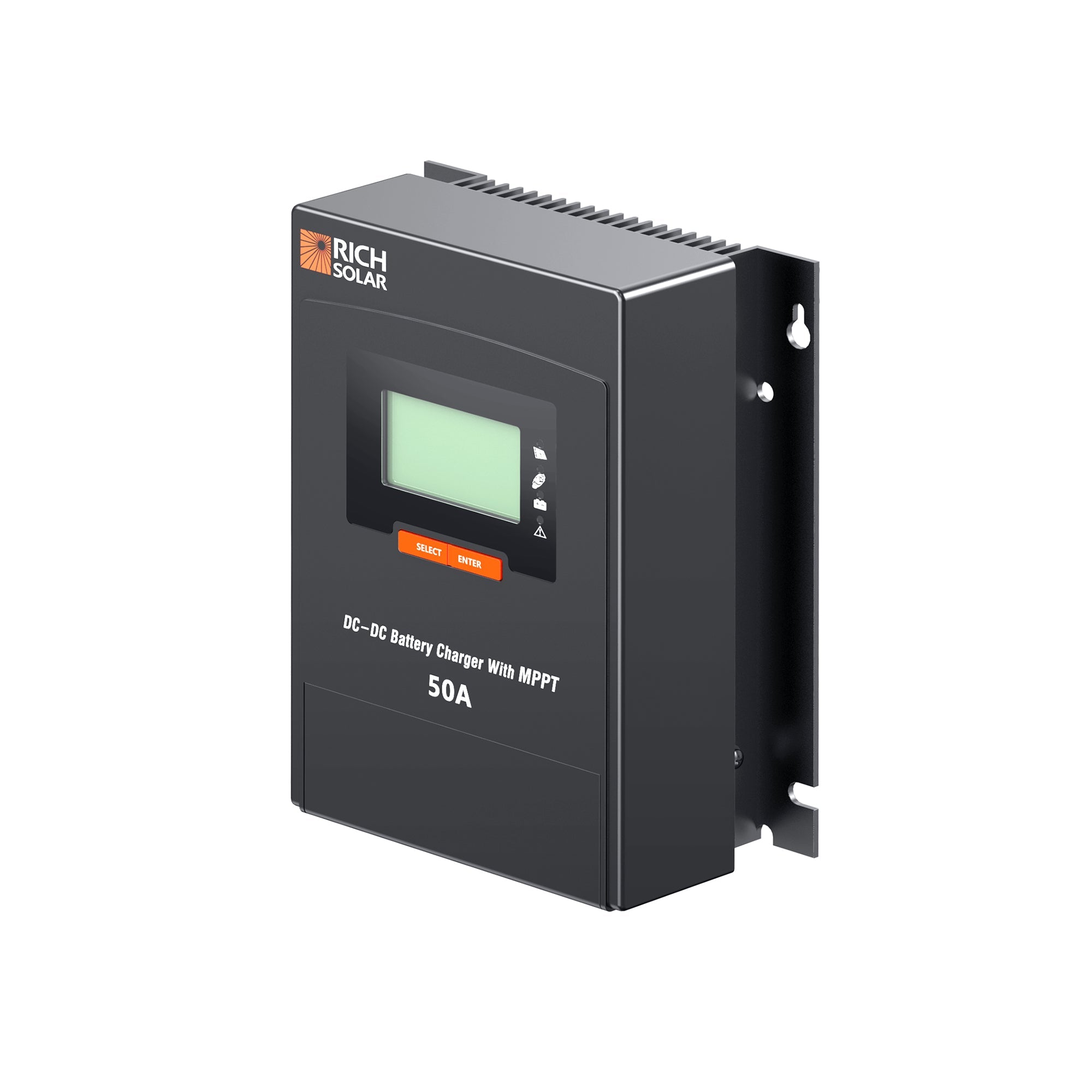 RICH SOLAR BRAVO 50 DC | 50 Amp DC-DC Solar Charge Controller with MPPT | Premium 50A 12V/24V DC-DC | #1 Ranked DC to DC Solar Controller