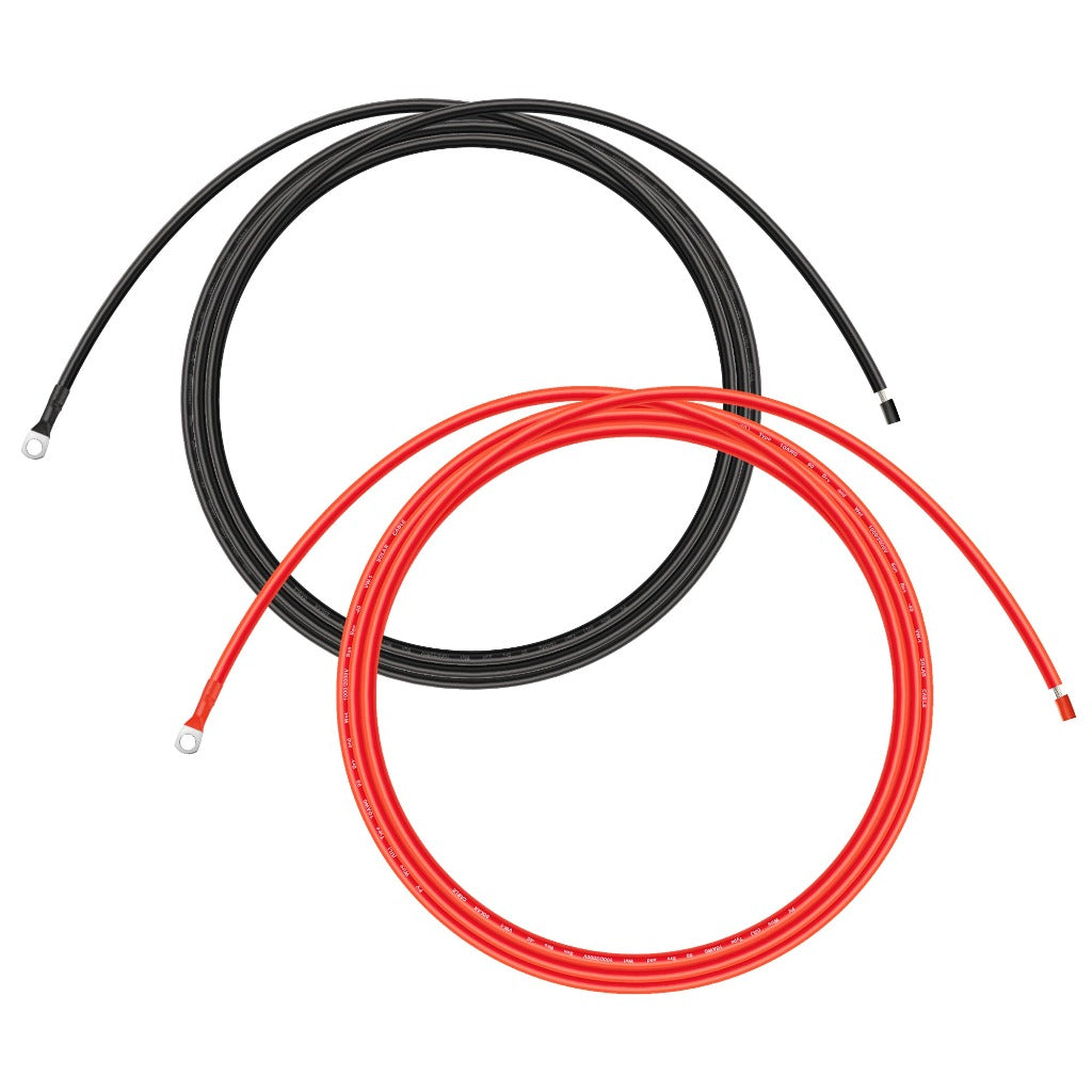 RICH SOLAR Extension Cable to Connect Charge Controller to Battery | Pair of Red and Black Extension Wires to Connect Charge Controller to Battery Cable