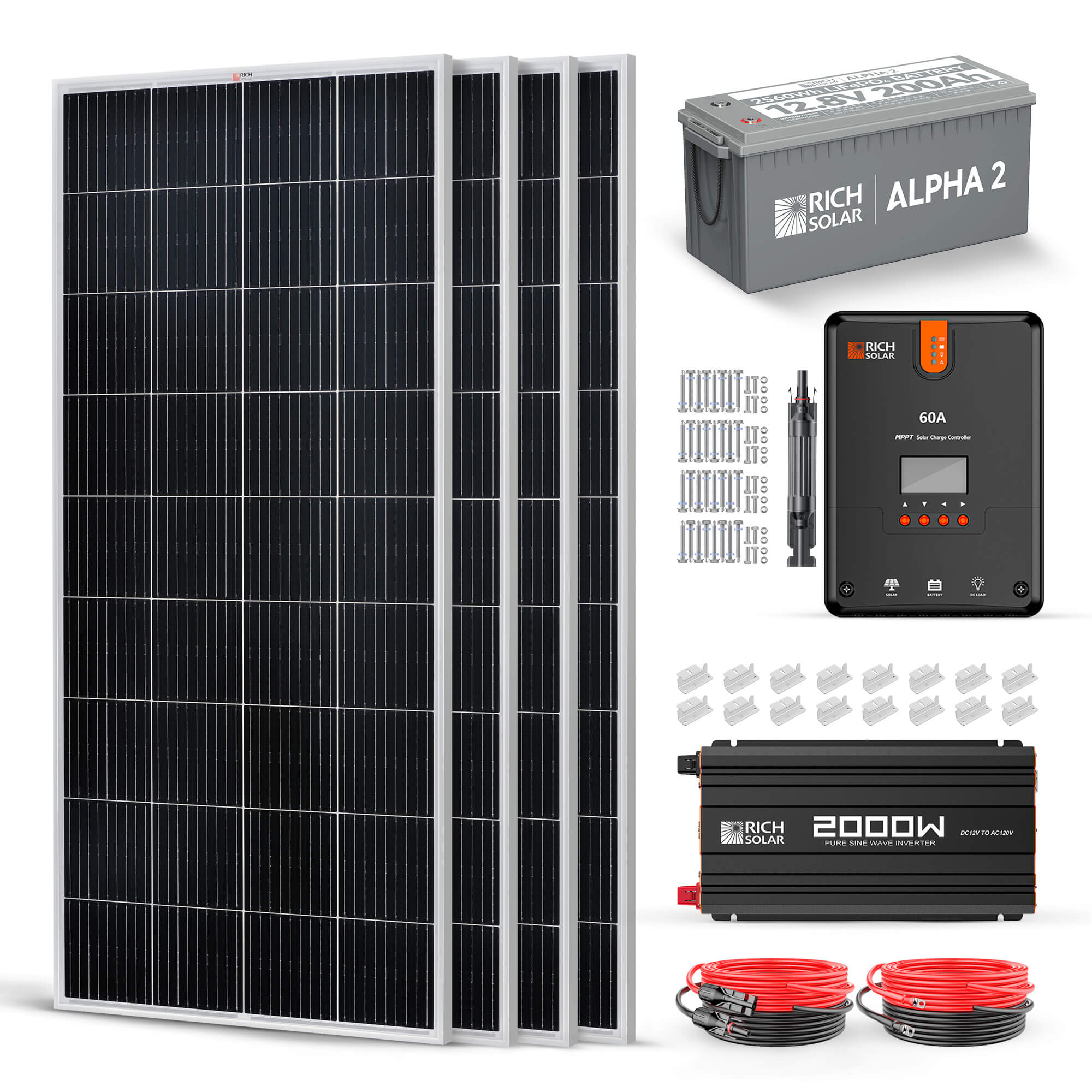 RICH SOLAR 800 Watt Complete Solar Kit