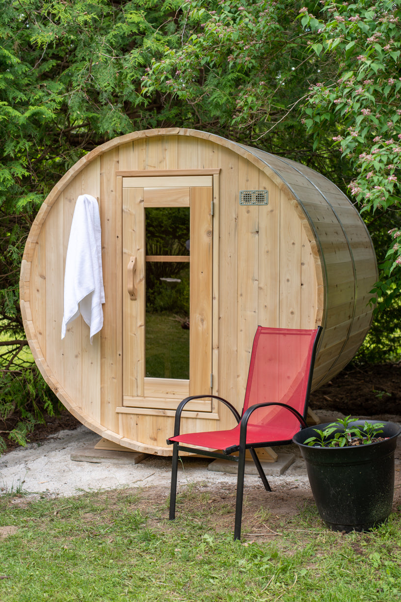 Dundalk Leisurecraft Canadian Timber Harmony Barrel Sauna | 4 Persons