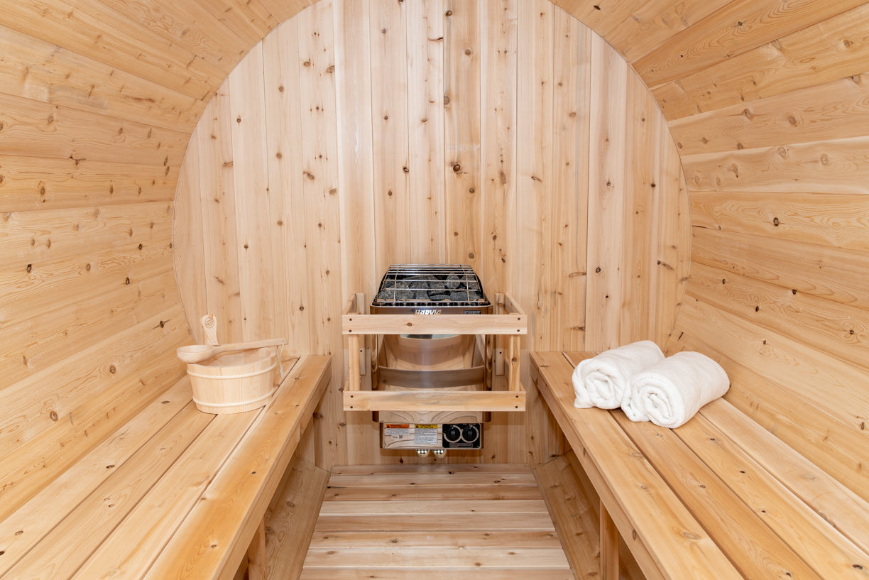 Dundalk Leisurecraft Canadian Timber Tranquility MP Barrel Sauna 6 - 8 Persons