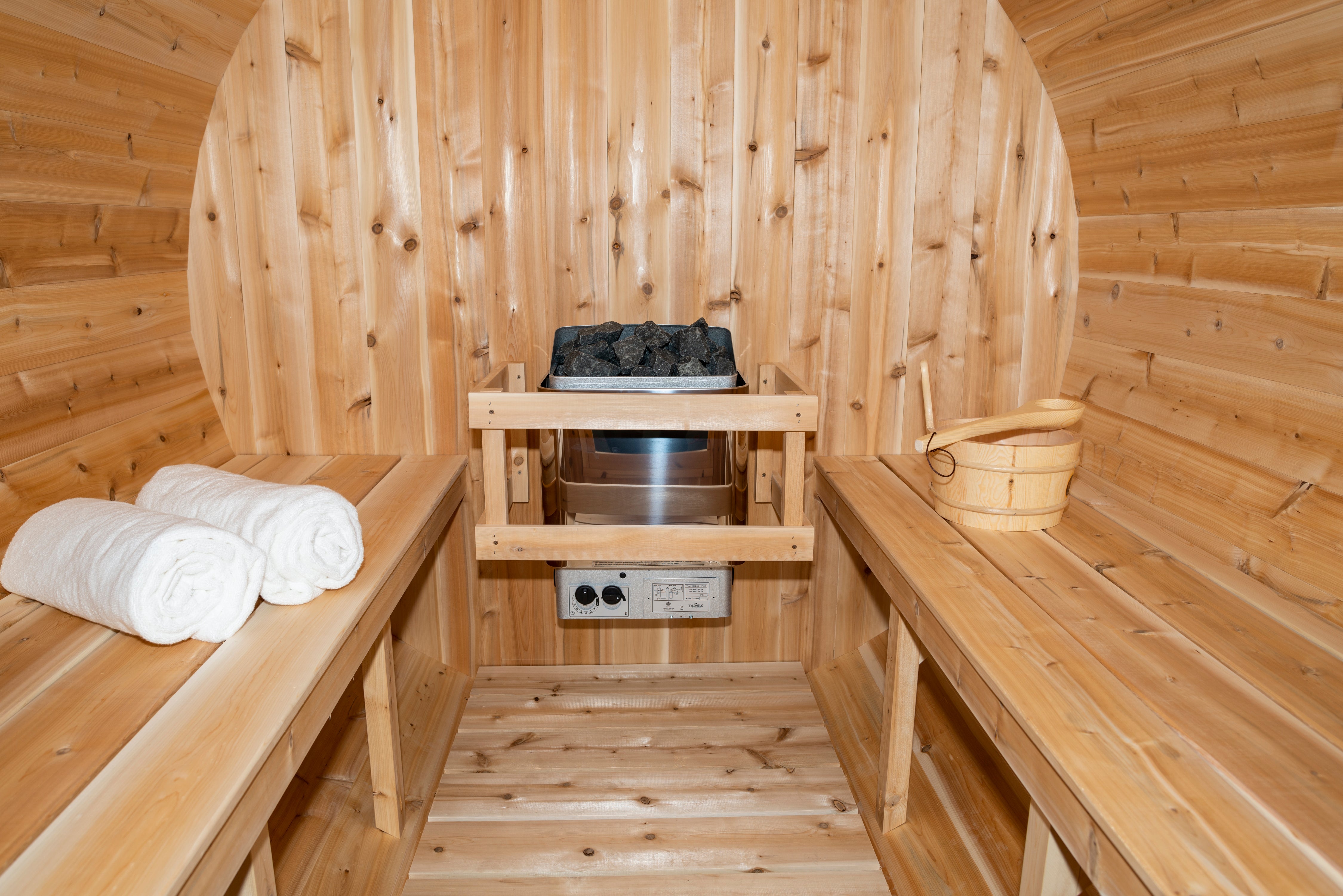 Dundalk Leisurecraft Canadian Timber Serenity MP Barrel Sauna | 4 Persons