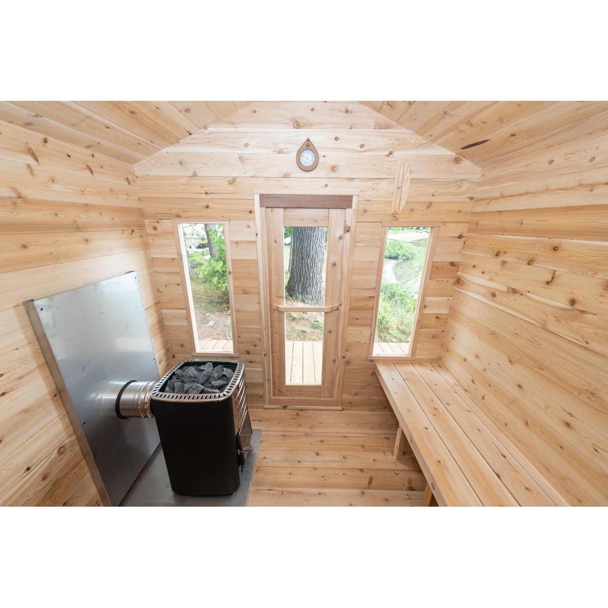 Dundalk Leisurecraft Canadian Timber Georgian Cabin Sauna | 6 Persons