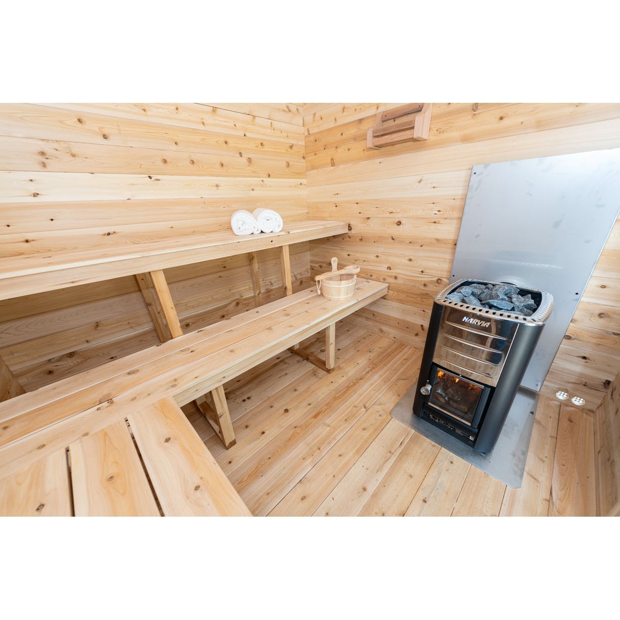 Dundalk Leisurecraft Canadian Timber Georgian Cabin Sauna | 6 Persons