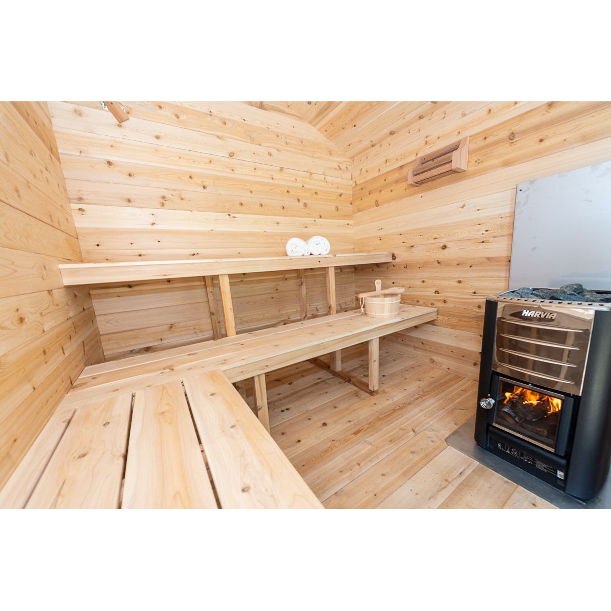 Dundalk Leisurecraft Canadian Timber Georgian Cabin Sauna | 6 Persons