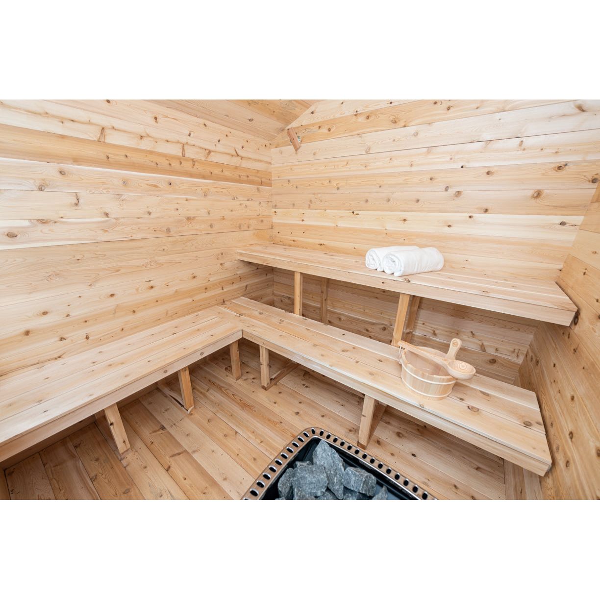 Dundalk Leisurecraft Canadian Timber Georgian Cabin Sauna | 6 Persons