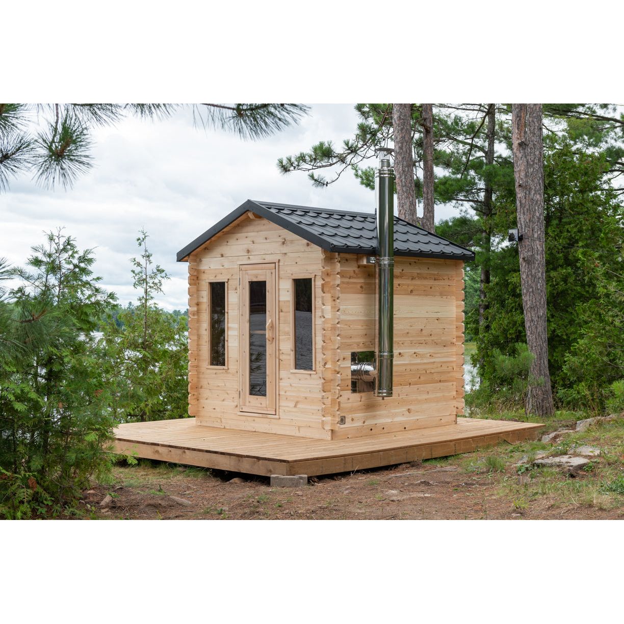 Dundalk Leisurecraft Canadian Timber Georgian Cabin Sauna | 6 Persons