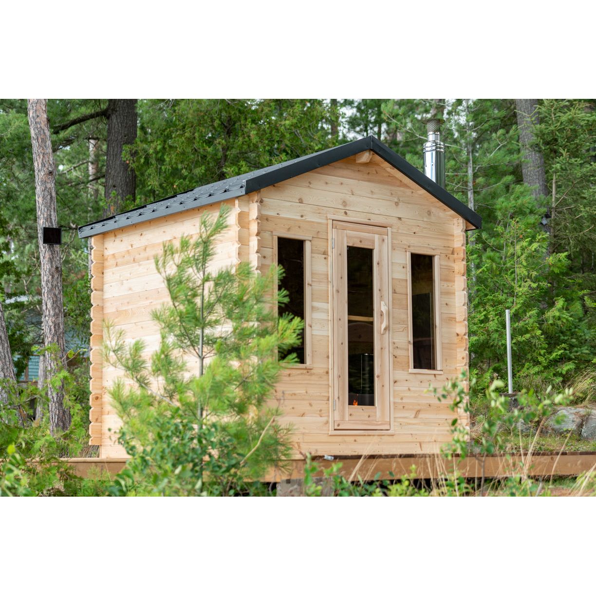 Dundalk Leisurecraft Canadian Timber Georgian Cabin Sauna | 6 Persons