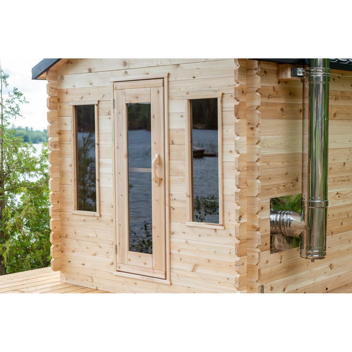 Dundalk Leisurecraft Canadian Timber Georgian Cabin Sauna | 6 Persons