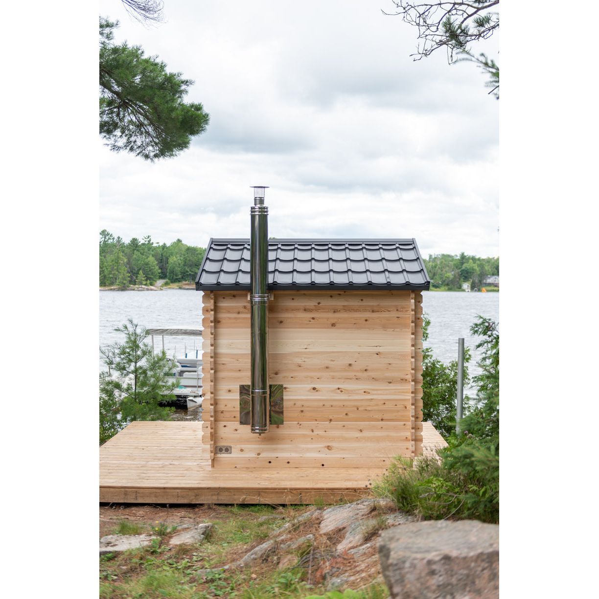 Dundalk Leisurecraft Canadian Timber Georgian Cabin Sauna | 6 Persons