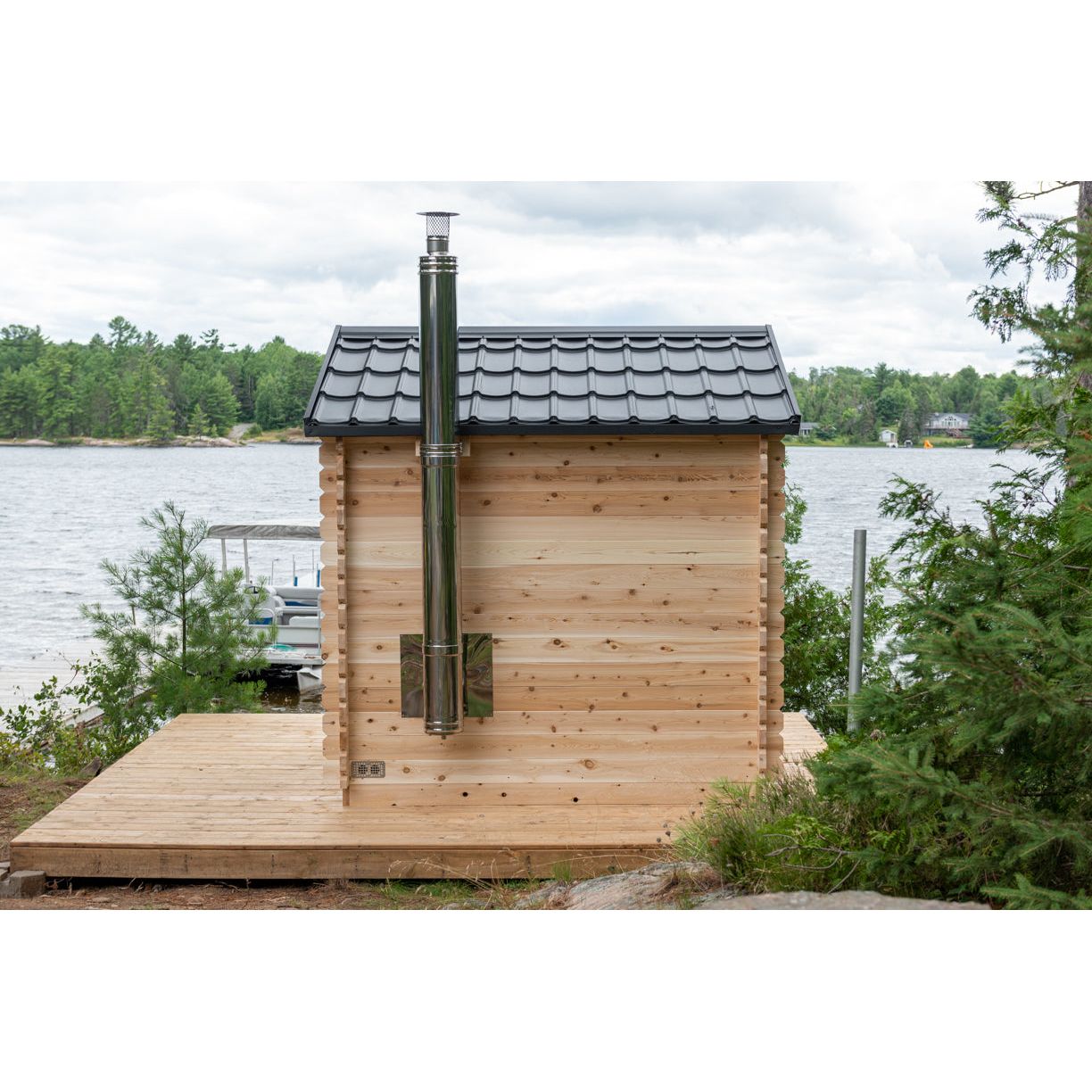 Dundalk Leisurecraft Canadian Timber Georgian Cabin Sauna | 6 Persons