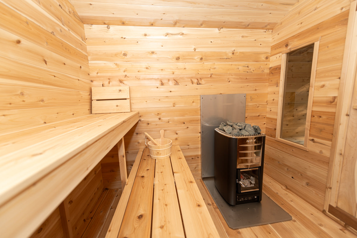 Dundalk Leisurecraft Canadian Timber Georgian Cabin Sauna with Changeroom | 6 Persons