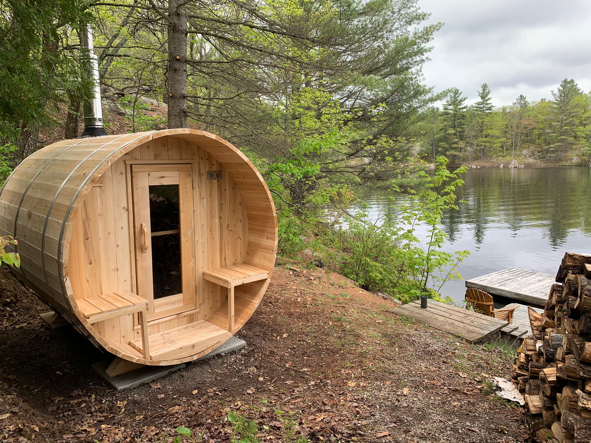 Dundalk Leisurecraft Canadian Timber Serenity Barrel Sauna | 4 Persons