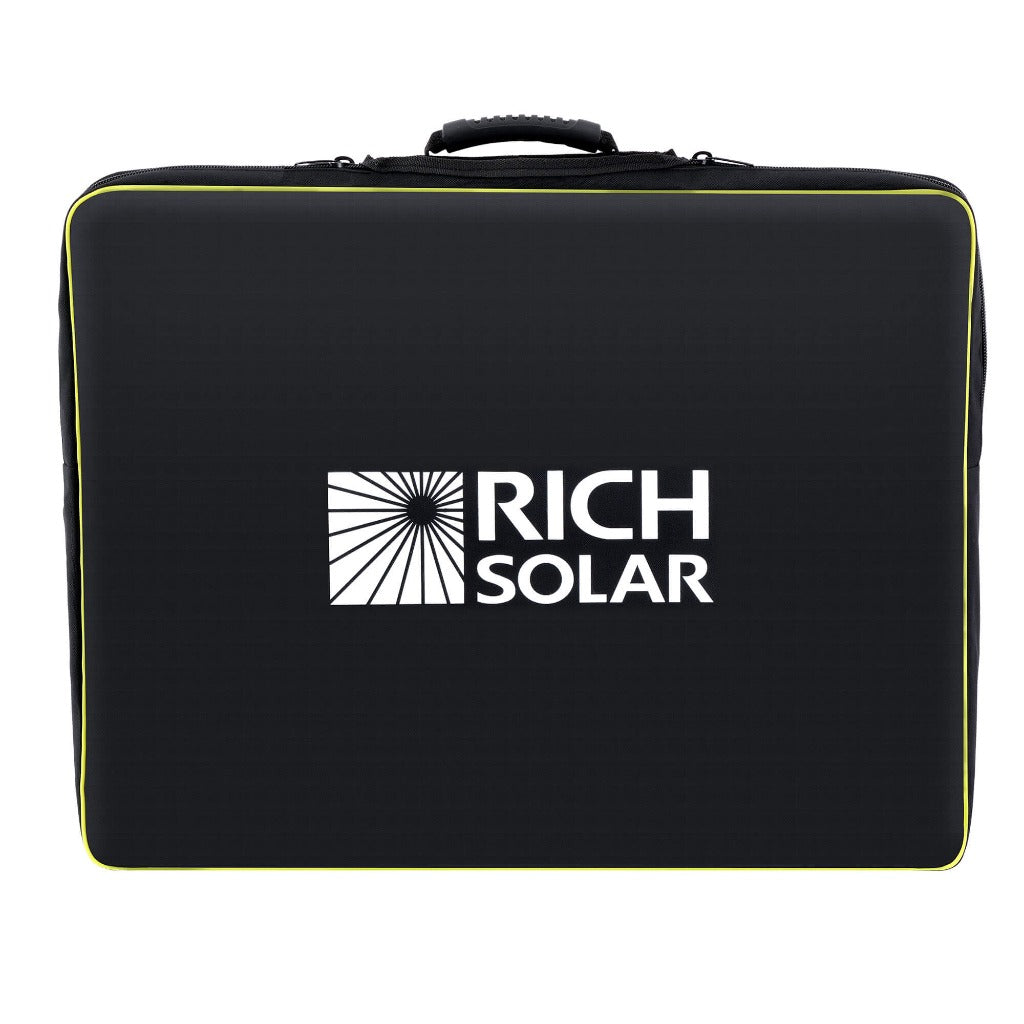 RICH SOLAR MEGA 100 Portable Briefcase Charging Kit | 100 Watt Portable Solar Panel | High Efficiency