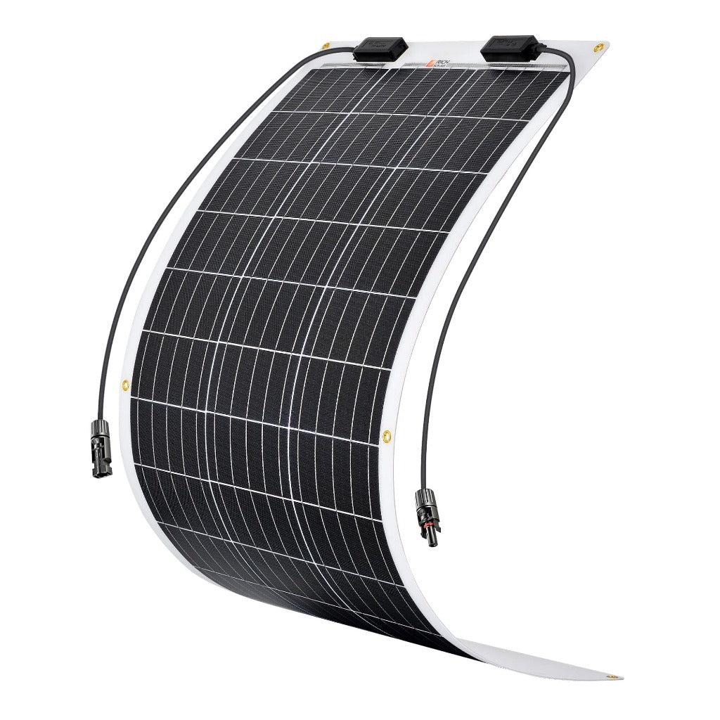 RICH SOLAR MEGA 100 FLEX | 100 Watt Flexible Solar Panel | Lightweight 12V Flexible Solar Panel for Vans, Boats, Trailers | High Efficiency