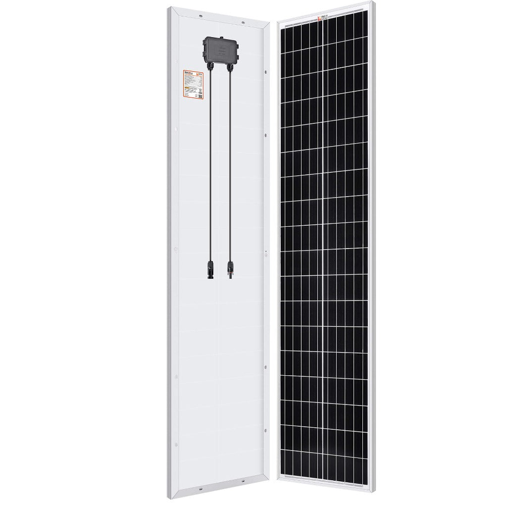 RICH SOLAR MEGA 100 SLIM | 100 Watt Slim Solar Panel | 25-Year Output Warranty | UL Certified