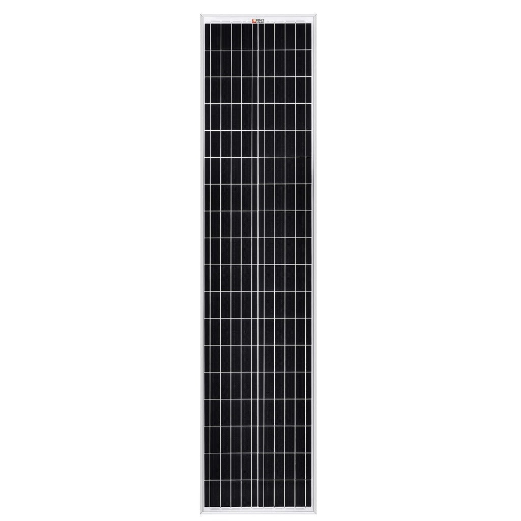 RICH SOLAR MEGA 100 SLIM | 100 Watt Slim Solar Panel | 25-Year Output Warranty | UL Certified