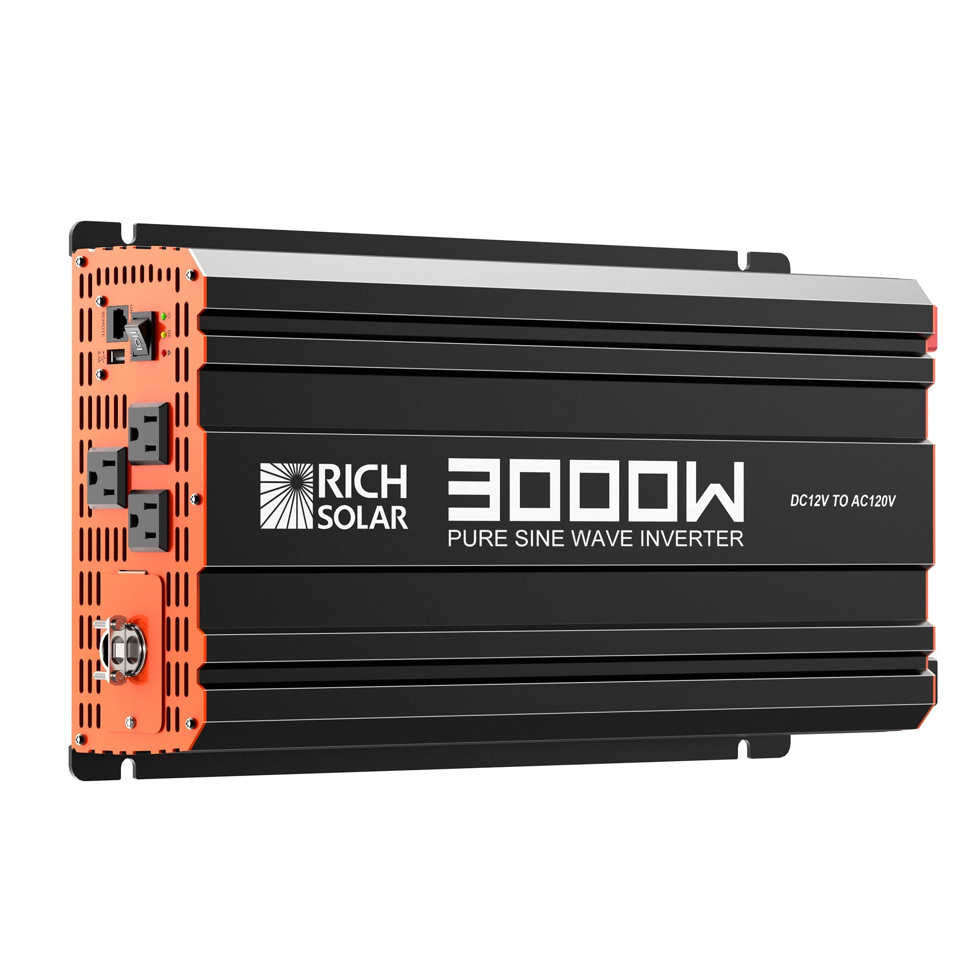 RICH SOLAR NOVA PURE 3K | 3000 Watt (3kW) 12 Volt Industrial Pure Sine Wave Inverter