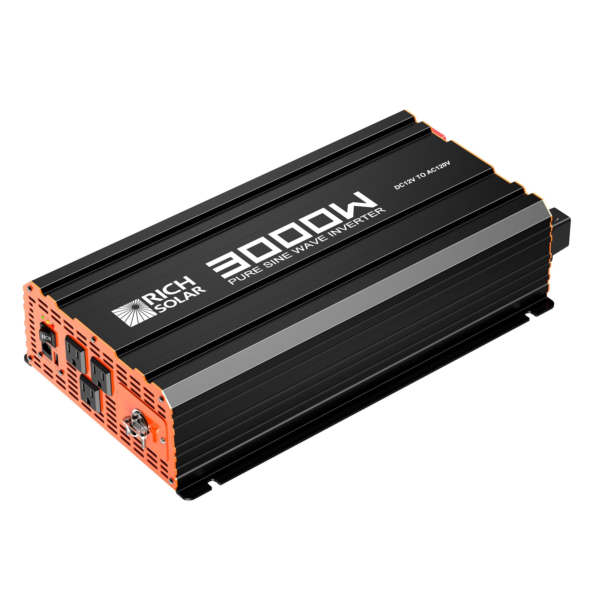 RICH SOLAR NOVA PURE 3K | 3000 Watt (3kW) 12 Volt Industrial Pure Sine Wave Inverter