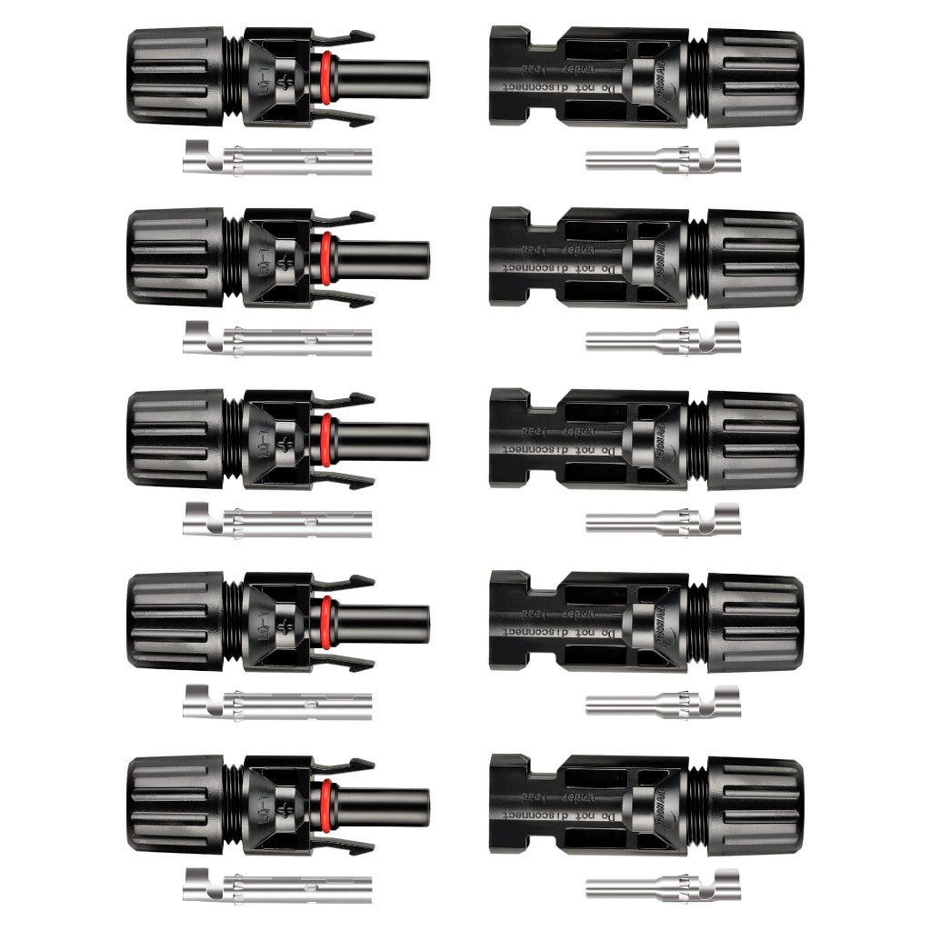 RICH SOLAR Solar Connectors | Solar Panel Connectors with Male and Female Connection | DIY