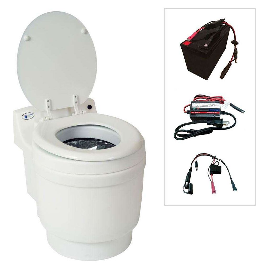 Laveo Dry Flush Battery Powered Toilet