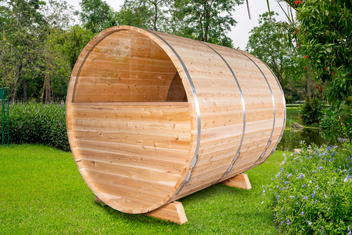 Dundalk Leisurecraft Canadian Timber Serenity MP Barrel Sauna | 4 Persons