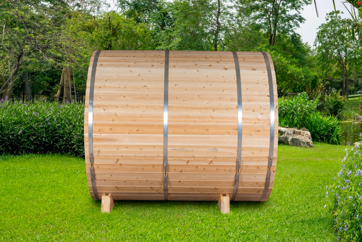 Dundalk Leisurecraft Canadian Timber Serenity MP Barrel Sauna | 4 Persons