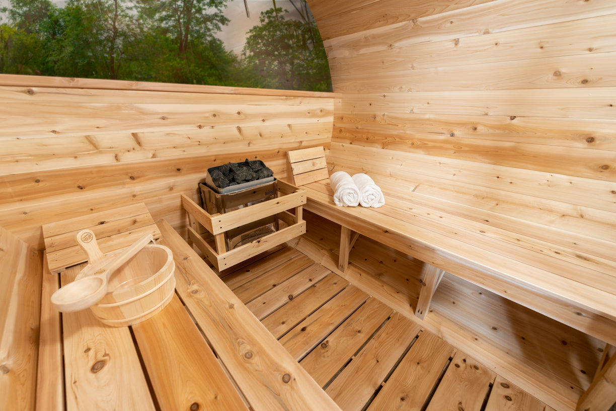 Dundalk Leisurecraft Canadian Timber Tranquility MP Barrel Sauna 6 - 8 Persons