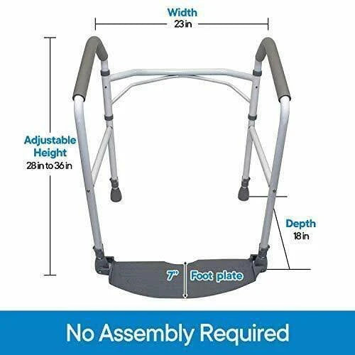 Laveo Dry Flush Portable Toilet Handicap Support Rail